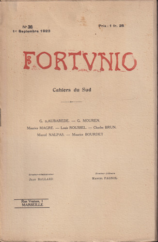 Rare revue fortunio - revue, 38