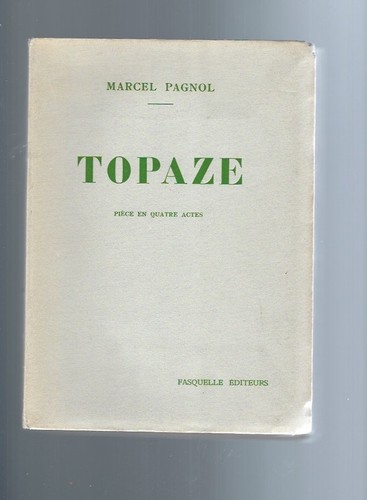 Marcel pagnol topas papier - marcel,